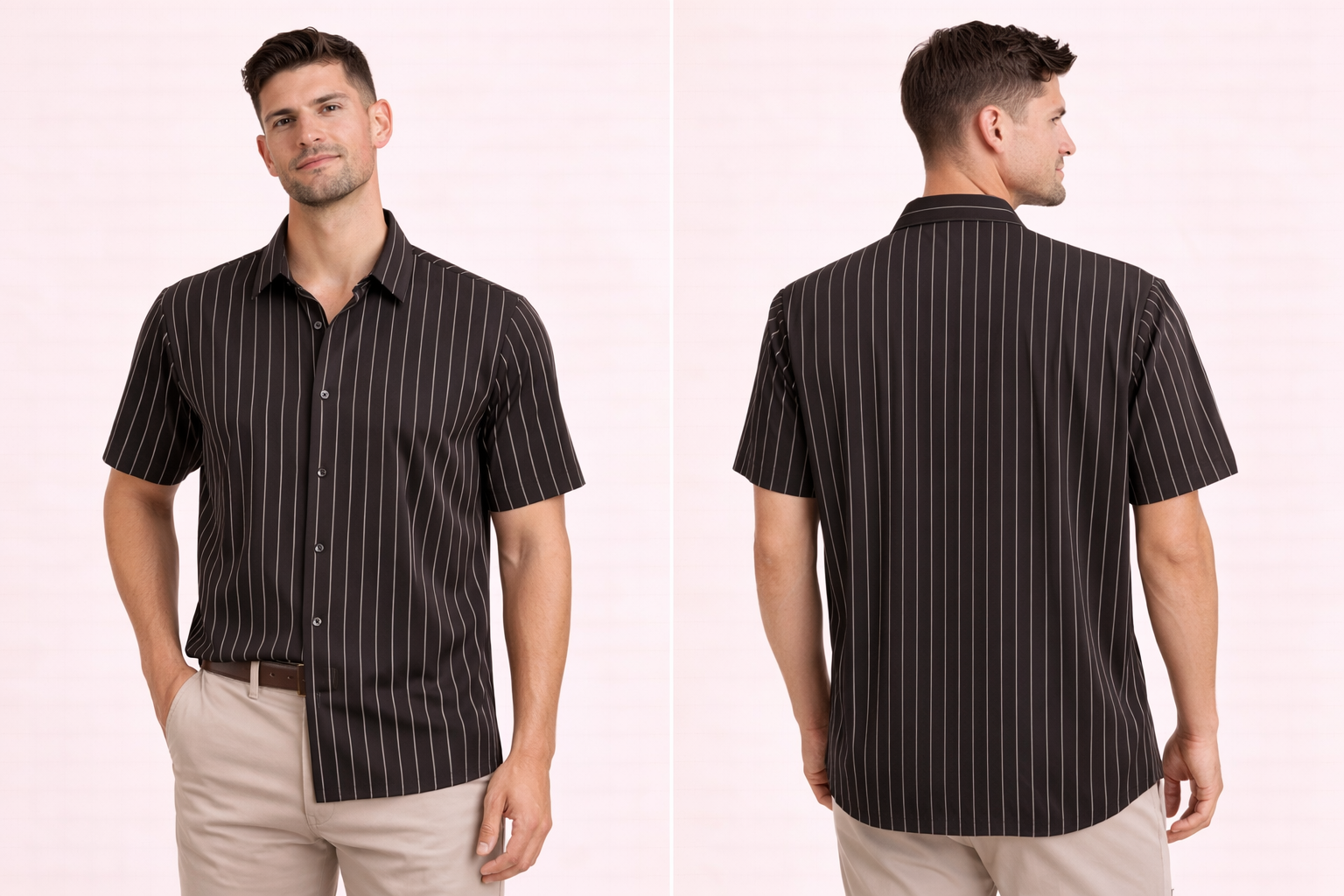 Classic White Short Sleeve Shirt – Modern Fit