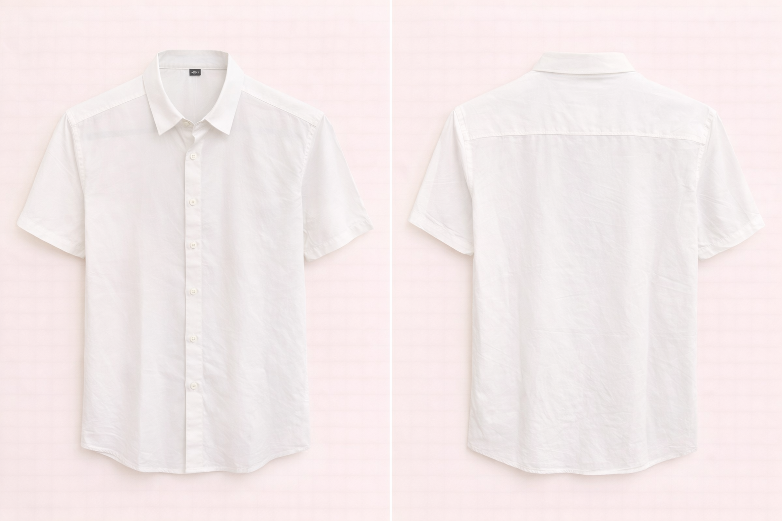 Classic White Short Sleeve Shirt – Modern Fit