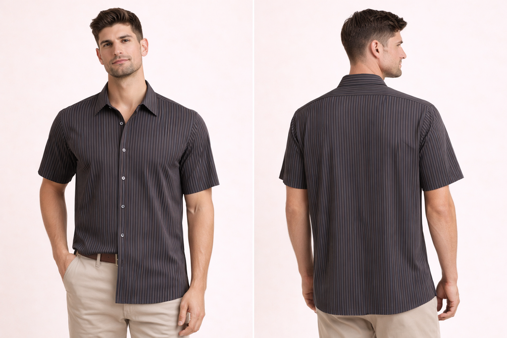 Classic White Short Sleeve Shirt – Modern Fit