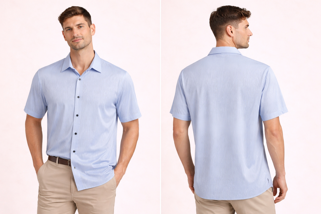 Classic White Short Sleeve Shirt – Modern Fit