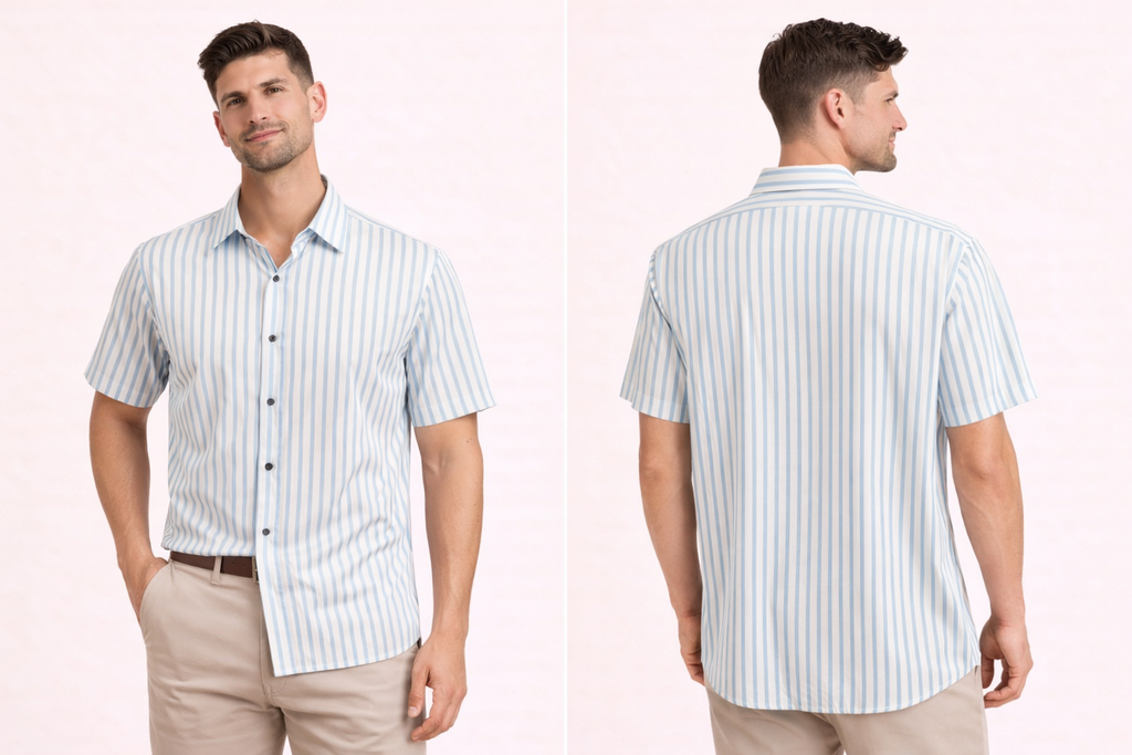 Classic White Short Sleeve Shirt – Modern Fit