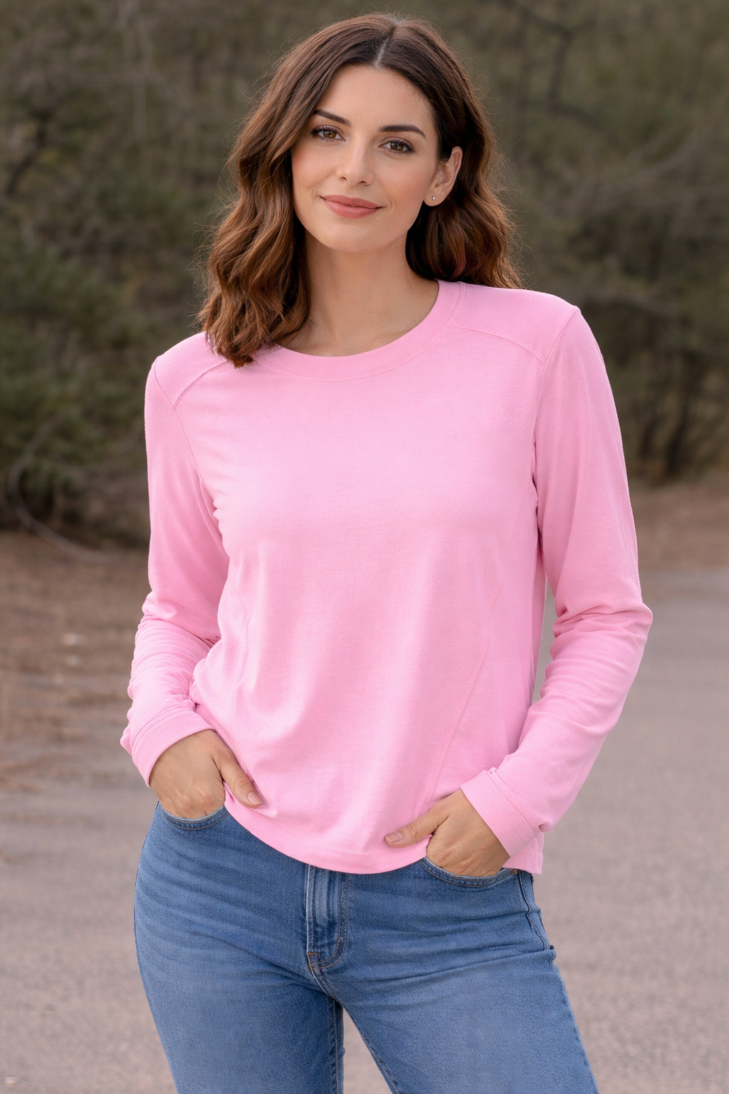 Women’s Long Sleeve Crew Neck T-Shirt