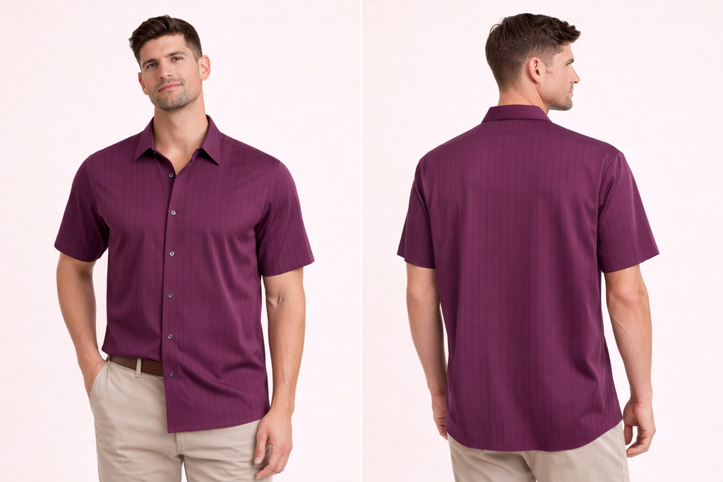 Classic White Short Sleeve Shirt – Modern Fit