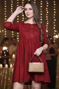 Maroon Dress - Party Mode